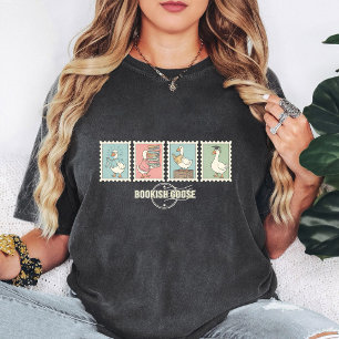 Rolig Boksliggande Gås Frimärkssamling Design T Shirt