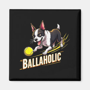 Rolig Bollgalen Boston Terrier Hund Jagar Bostie Magnet