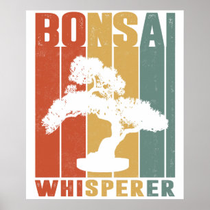 Rolig Bonsai-träd Roligt Japanskt Bonsai-träd Visk Poster