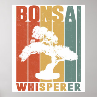 Rolig Bonsai-träd Roligt Japanskt Bonsai-träd Visp Poster