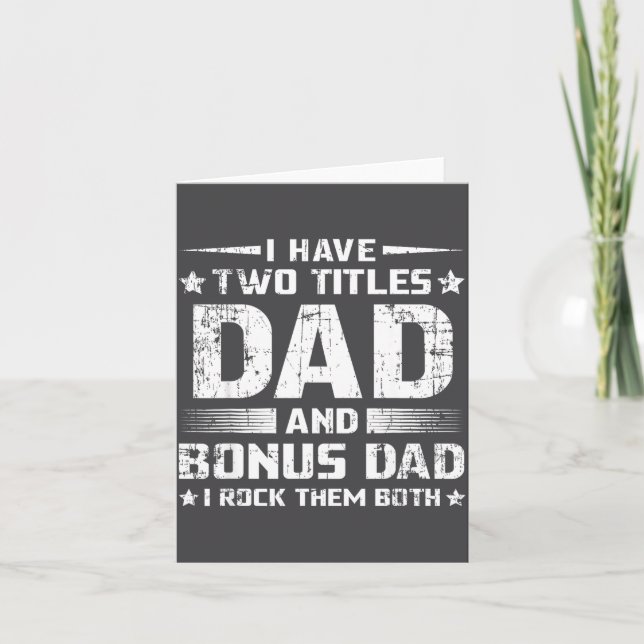 Rolig Bonus Pappa Mäns Fars Dag Ste Pappa Make Kort (Framsida)
