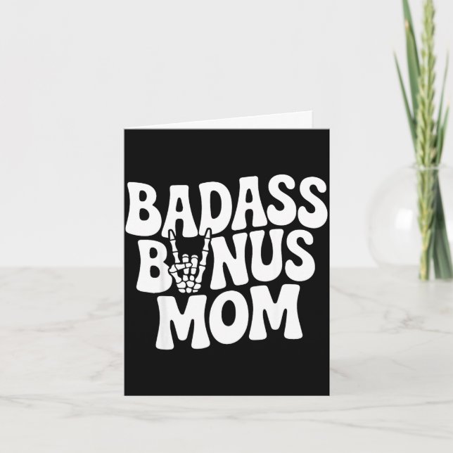 Rolig bonusmamma stegmamma mors dag rolig  kort (Framsida)