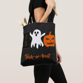Rolig Boo Halloween-handelsväska Tygkasse