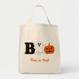 Rolig Boo Halloween-handväska Tygkasse