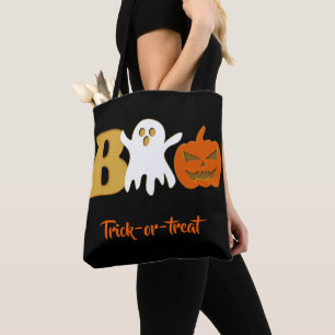 Rolig Boo Halloween Shopping Tote Väska