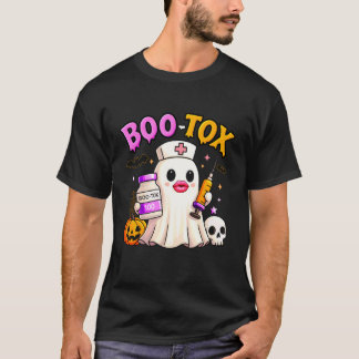 Rolig Boo Tox Estetisk Sjuksköterska Spö Skull Pum T Shirt