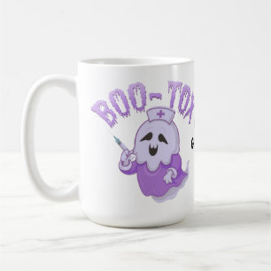 Rolig Boo-Tox Sjuksköterska Spöke Halloween Medici Kaffemugg