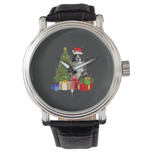 Rolig Border Collie Julgran God Jul Armbandsur