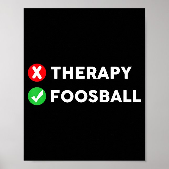 Rolig Bordfotboll Fotboll Foosball Älskare  Poster (Framsidan)