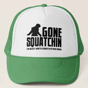 Rolig BORTA SQUATCHIN-hatt för Bigfoot troenden Keps