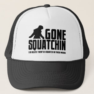 Rolig BORTA SQUATCHIN-hatt för Bigfoot troenden Keps