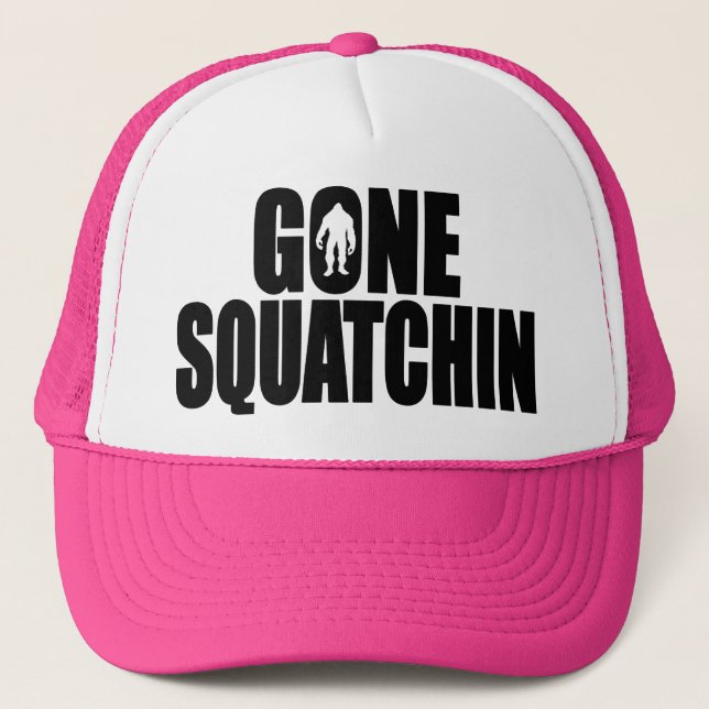 Rolig BORTA SQUATCHIN-HATT - speciell Keps (Framsida)