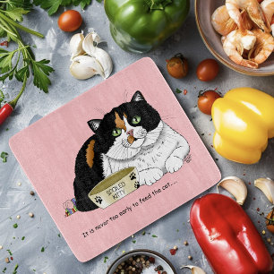 Rolig Bortskämd Katt Tre färger Föda Katt Rosa
