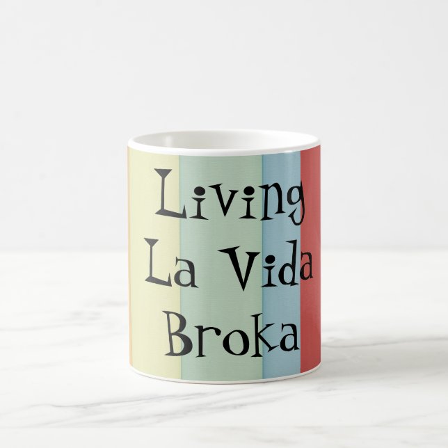 Rolig bosatt La Vida Broka Kaffemugg (Center)