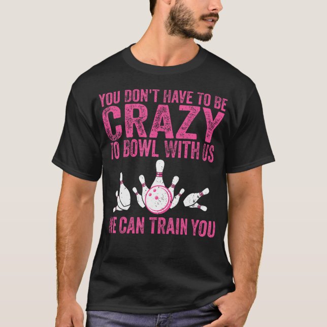 Rolig Bowling Barn Bowlare Bowling Älskare T Shirt (Framsida)