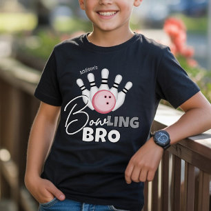Rolig BOWling BRO Tjej Födelsedagsfest Pojke Svart T Shirt