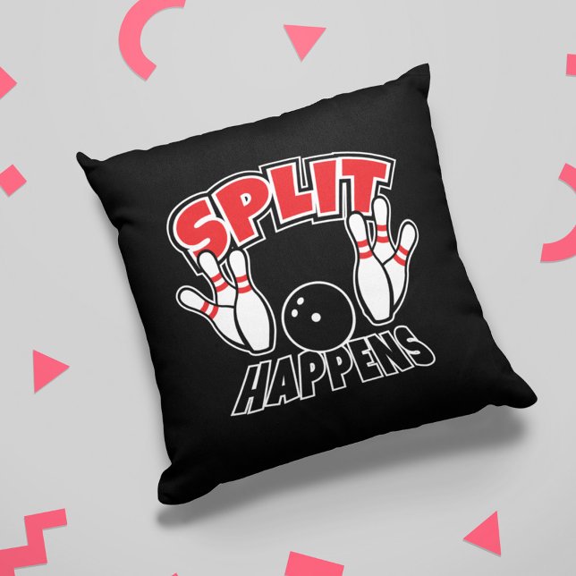 Rolig Bowling med Split Happens Kudde (Skapare uppladdad)