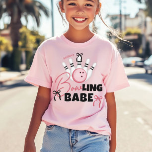 Rolig BOWling Tjej Rosa Fula Födelsedagsfirande T Shirt