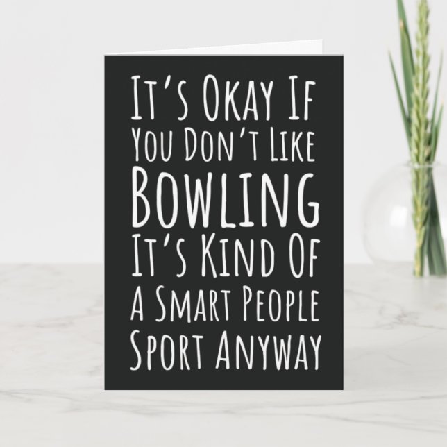 Rolig Bowlingkort Bowlar Lag Strike Spare Spelare Kort (Framsida)