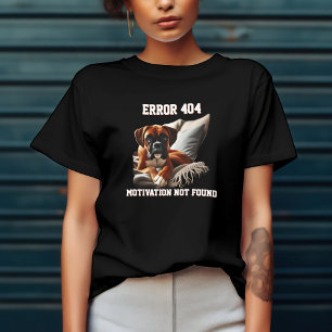 Rolig Boxer Hund Fel 404 T Shirt