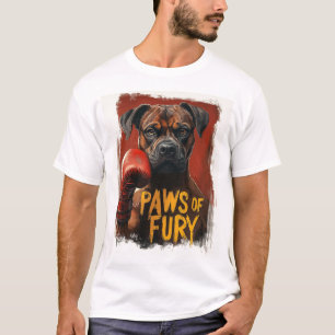 Rolig Boxerhund - Paws of Fury-design T Shirt