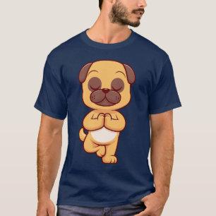 Rolig Boxerhund Yoga Pose Husdjur Humor Yogaanhäng T Shirt