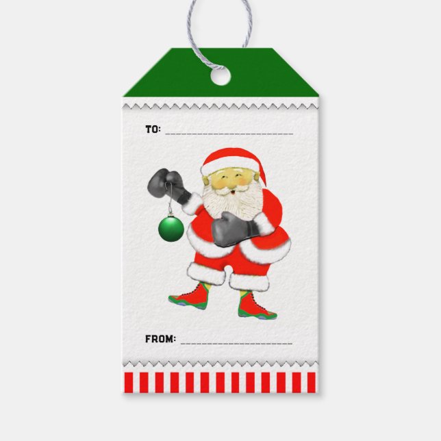 Rolig Boxing Jul Presentetikett (Framsidan)