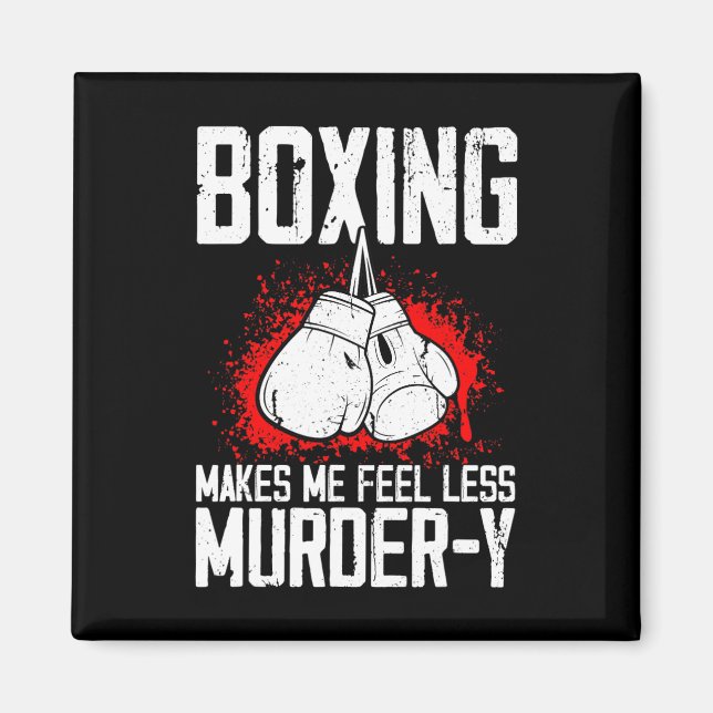 Rolig boxning Kickboxare Savate Mma kampsport Kick Magnet (Framsidan)