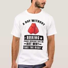 Rolig boxningsdesign t shirt