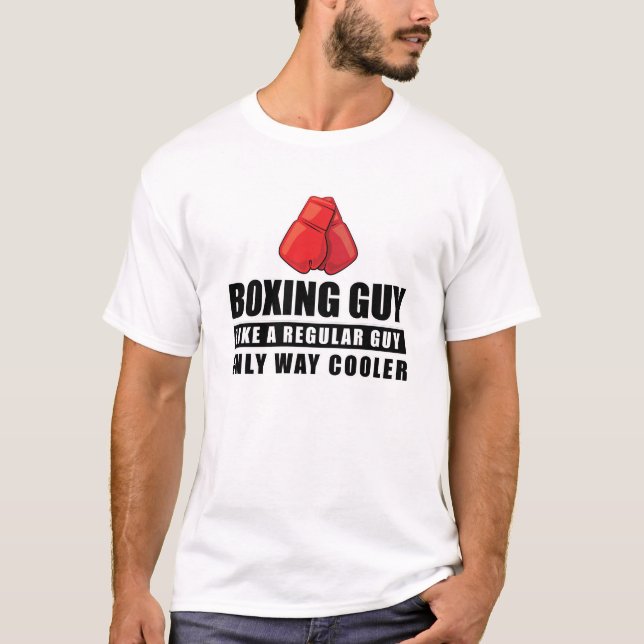 Rolig Boxningsdesign T Shirt (Framsida)