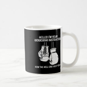 Rolig boxningskonst för män och kvinnor Kickboxnin Kaffemugg