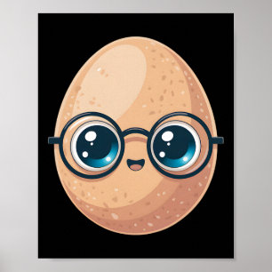 Rolig Bra Ägg Lärare Halloween Kostym Mat Poster