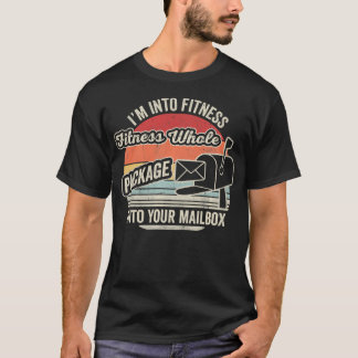 Rolig brevbärare Fitness Retro Post T Shirt