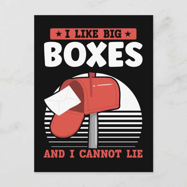 Rolig brevbärare Postarbetare Postiljon Vykort (Framsida)