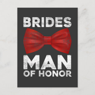 Rolig Bridesman Bröllop Brudparti Citat Vykort