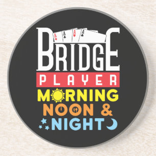 Rolig Bridge Spelare Morgon Middag och Natt Underlägg