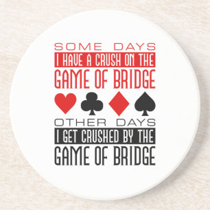 Rolig Bridgeklubb Krossad Bridge-spel Underlägg