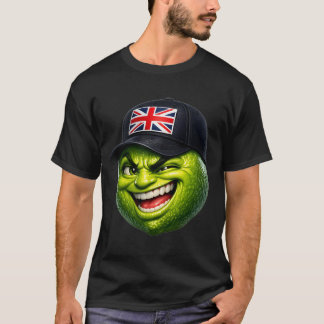 Rolig brittisk limey med Union Jack katt T Shirt