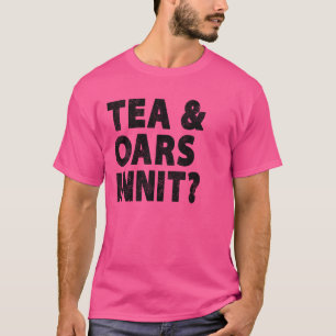 Rolig brittisk roddtröja Roddare Svarta teälskare T Shirt