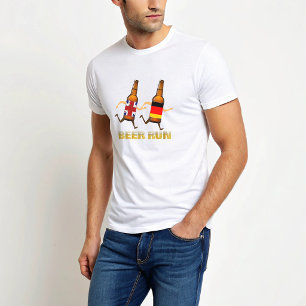 Rolig brittisk tysk löptävling i öl för ölälskare  t shirt