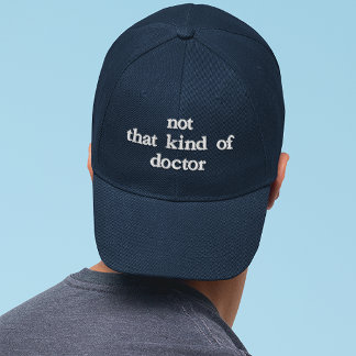 Rolig broderad PhD Inte den sortens doktor Keps