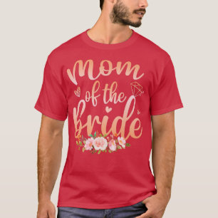Rolig bröllopsdusch för mamman till bruden för mam t shirt
