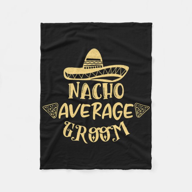Rolig Bröllopsgäst Brud Sällskapslek Nacho Genomsn Fleecefilt (Framsidan)