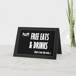 Rolig Bröllopsgäst Inbjudan Gratis Mat och Dryck