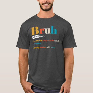Rolig Bror Definition Manlig Vän Bröder vänner T Shirt