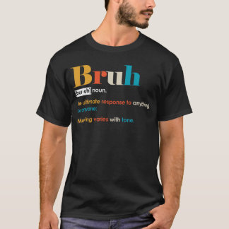 Rolig Bror Definition Manlig Vän Bror vänner T Shirt