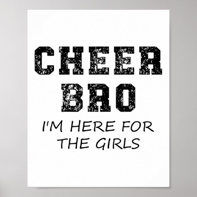 Rolig bror Glad bror Cheerleading-stöd Pojke Poster (Framsidan)