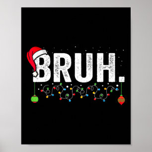 Rolig Bror God Jul Pyjamas Familj Män Meme Poster