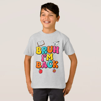 Rolig Bror Jag Är Tillbaka Tee | Färgrik Retro Stu