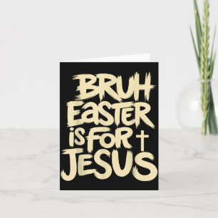 Rolig Bror Påsk är för Jesus Kristna Gud Kort